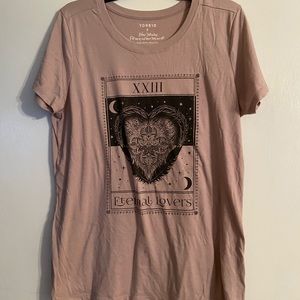 Torrid tarot card tshirt size 0